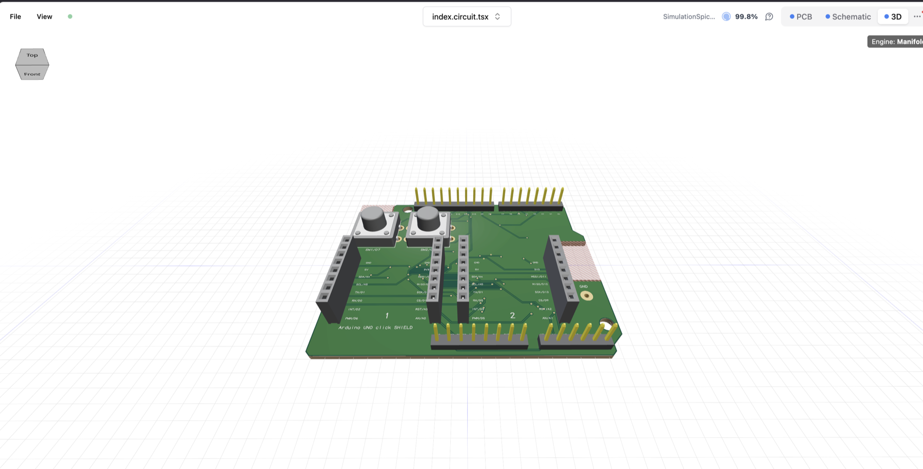 Tinnie AI PCB design tool interface